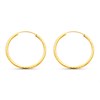 9ct Gold Diamond Cut Hoop Earrings - 20mm - G2418