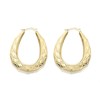 9ct Gold Large Creole Hoop Earrings - 40mm - G2451