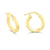 9ct Gold Grooved Hoop Earrings - G2499
