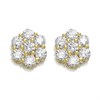9ct Gold Cubic Zirconia Cluster Stud Earrings - 5mm - G2747