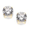 9ct Gold Cubic Zirconia Solitaire Stud Earrings - 10mm - G2793