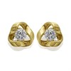 9ct Gold Cubic Zirconia Stud Earrings - 8mm - G2928