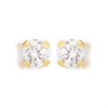 9ct Gold Cubic Zirconia Solitaire Stud Earrings - 2mm - G2934