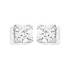 9ct White Gold Cubic Zirconia Solitaire Stud Earrings - 2mm - G2946