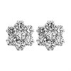 9ct White Gold Cubic Zirconia Cluster Earrings - G2947