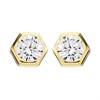 9ct Gold Cubic Zirconia Stud Earrings - 4.5mm - G2948