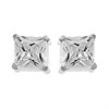 9ct White Gold Cubic Zirconia Stud Earrings - 5mm - G32104