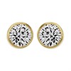 9ct Gold Cubic Zirconia Stud Earrings - 4mm - G32107
