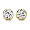 9ct White Gold Cubic Zirconia Stud Earrings - 6mm - G32108