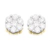 9ct Cubic Zirconia Cluster Stud Earrings - G3269