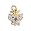 9ct Gold Cubic Zirconia Butterfly Charm - G3328