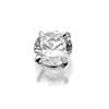9ct White Gold Cubic Zirconia Single Earring - 5mm - G3401