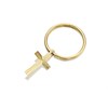 9ct Gold Hoop And Cross Single Earring - 12mm - G3416