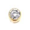 9ct Gold Cubic Zirconia Single Stud Earring - 5mm - G3461