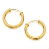 9ct Gold Hoop Earrings - 17mm - G4180