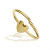 9ct Gold Heart Piercing Hoop - 8mm - G4240