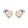 Clogau Silver And 9ct Rose Gold Tree Of Life Stud Earrings - G44139