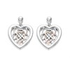 Clogau Silver And 9ct Rose Gold Welsh Royalty Drop Earrings - G4486