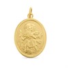 9ct Gold Oval St. Christopher Medallion - 19mm - G5389