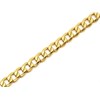9ct Gold 8mm Wide Curb Bracelet - 8.5in - G5654