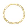9ct Gold 5.5mm Wide Figaro 8.5in Bracelet - G5675