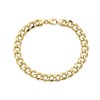 Aureus 9ct Bonder Gold On Sterling Silver Curb Bracelet - 8.5in - G6002