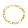 Aureus 9ct Bonded Gold On Sterling Silver Fancy Belcher Bracelet - G6043