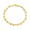 Aureus 9ct Bonded Gold On Sterling Silver Ball and Twist Bracelet - G6044