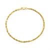 9ct Gold Hollow Figarope 7.25in Bracelet - G64109