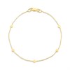 9ct Gold Round Disc 7inch Bracelet - G64118