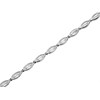 9ct White Gold Marquise Bracelet - 7.25in - G6434