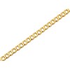 9ct Gold 5mm Wide Curb Bracelet - 7.5in - G7220
