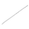 9ct White Gold 5mm Wide Curb Bracelet - 7.5in - G7221