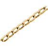 9ct Gold 6mm Wide Oval Curb Bracelet - 7.5in - G7240