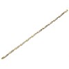 9ct Gold Two Colour Cubic Zirconia Figure Of Eight Bracelet - 7.5in - G8307