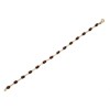 9ct Gold Garnet Bracelet - 7.5in - G8328