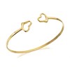 9ct Gold Open Heart Torc Bangle - EXCLUSIVE - G8417