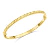 9ct Gold Greek Key Bangle - G8435