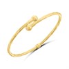 9ct Gold Hinged Twist Ball Bangle - G8467