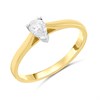 18ct Yellow Gold Diamond Solitaire Engagement Ring - 34pts - F/I1 - H03197