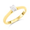18ct Yellow Gold Diamond Solitaire Engagement Ring - 34pts - Q-R/VS1 - H03206