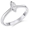 18ct White Gold Diamond Solitaire Engagement Ring - 37pts - Certificated - H0324