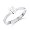 18ct White Gold Diamond Solitaire Engagement Ring - 39pts - G/I1 - H03285