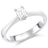 Platinum Diamond Solitaire Engagement Ring - 39pts - F/SI2 - H0334