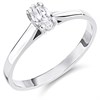 18ct White Gold Diamond Solitaire Engagement Ring - 38pts - I/I2 - H0364