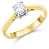 18ct Yellow Gold Diamond Solitaire Engagement Ring - 42pts - Certificated - H0402