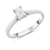 Platinum Diamond Solitaire Engagement Ring - 46pts - E/SI2 - H041149