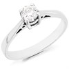 18ct White Gold Diamond Solitaire Engagement Ring - 46pts - G/I3 - H0415