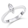 18ct White Gold Diamond Solitaire Engagement Ring - 44pts - I/I1 - H04245