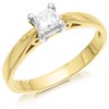 18ct Yellow Gold Diamond Solitaire Engagement Ring - 43pts - F/I2 - H04668